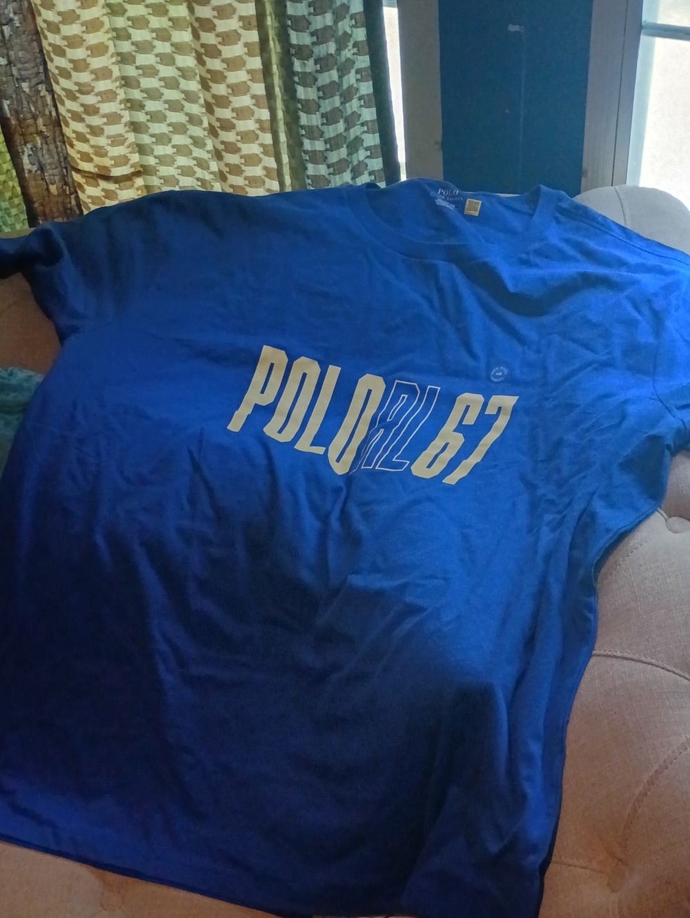 Polo by Ralph Lauren Men's Graphic Tee in Royal Blue